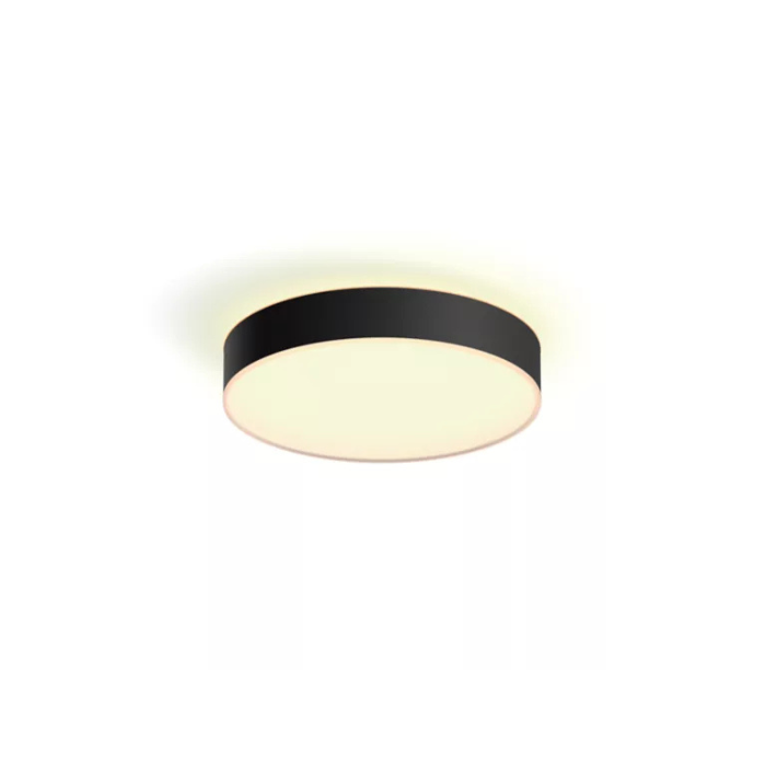 Philips Hue Enrave Medium Ceiling Light | Smart Tunable White | 1900lm Black 